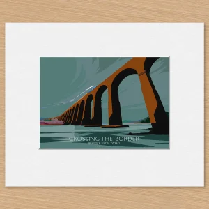 Berwick Upon Tweed, Small Mounted Print by Peter McDermott