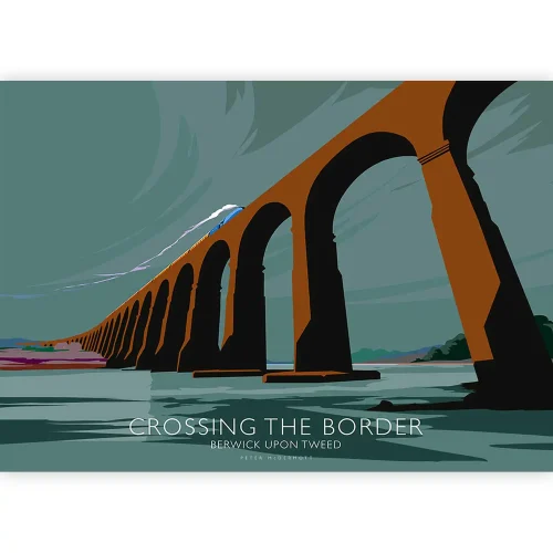 Berwick Upon Tweed, Small Mounted Print by Peter McDermott - Image 2