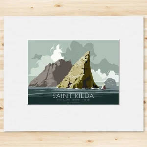 Saint Kilda, Small Mounted Print by Peter McDermott