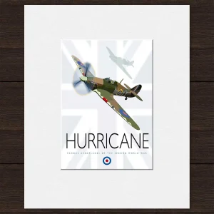 Hurricane, Small Mounted Print by Peter McDermott