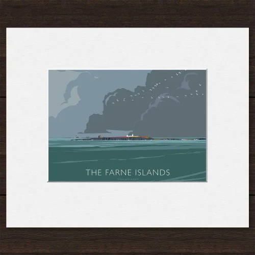 The Farne Islands, Small Mounted Print by Peter McDermott