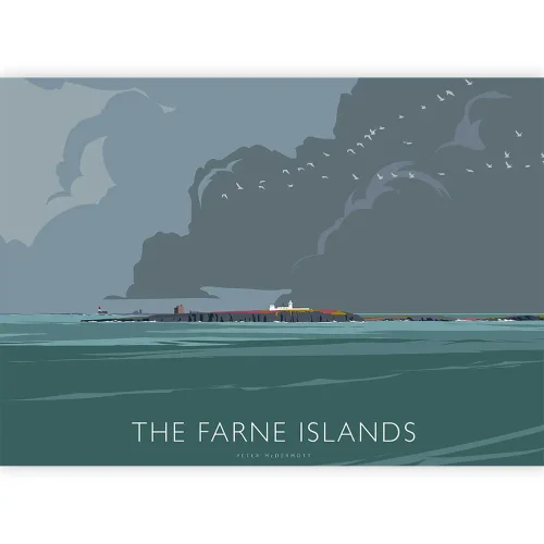 The Farne Islands, Small Mounted Print by Peter McDermott - Image 2