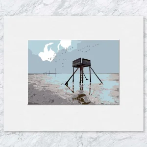 Pilgrims Way, Holy Island, Small Mounted Print by Peter McDermott