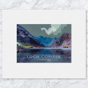 Loch Coruisk, Small Mounted Print by Peter McDermott