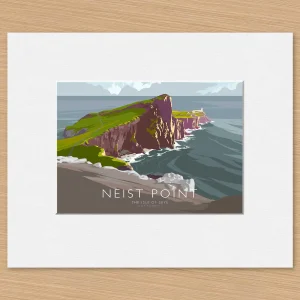 Neist Point, Small Mounted Print by Peter McDermott