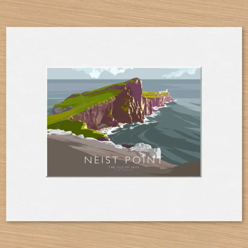 Neist Point, Small Mounted Print by Peter McDermott