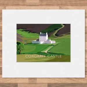 Corgarff Castle, Small Mounted Print by Peter McDermott