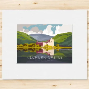 Kilchurn Castle, Small Mounted Print by Peter McDermott