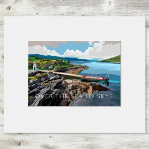 Over the Sea to Skye, Small Mounted Print by Peter McDermott