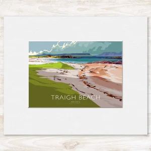 Traigh Beach Arisaig Large, Small Mounted Print by Peter McDermott