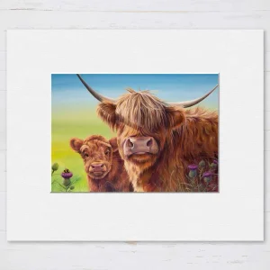 Me, My Boy and a Bee, Small Mounted Print by Scott McGregor