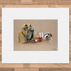 That's a Funny Lookin' Grouse, Small Mounted Print by Scott McGregor