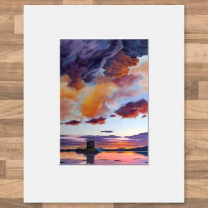 Castle Stalker, Small Mounted Print by Scott McGregor