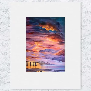 Rail Bridge, Small Mounted Print by Scott McGregor