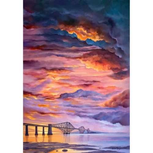 Rail Bridge, Small Mounted Print by Scott McGregor - Image 2