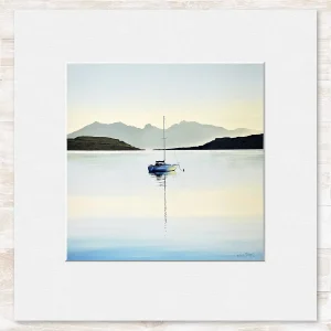 Calm on the Clyde, Small Mounted Print by Scott McGregor