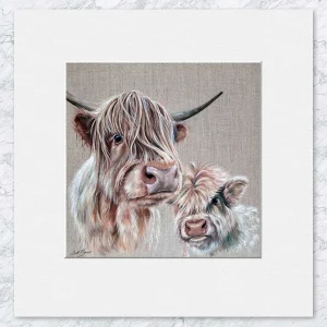 Maw and Me, Small Mounted Print by Scott McGregor