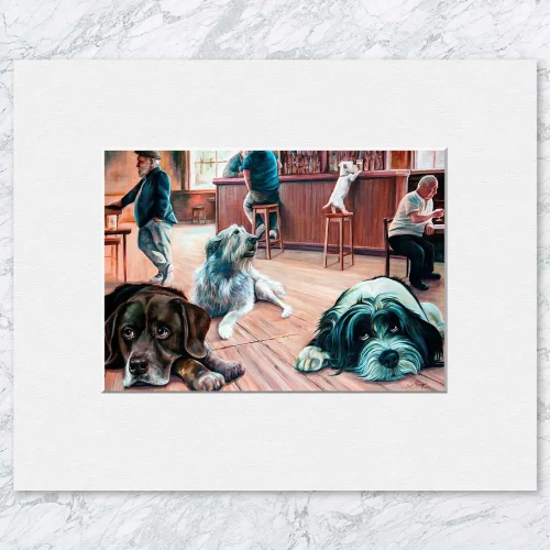 Gaun Yersel Wee Man, Small Mounted Print by Scott McGregor