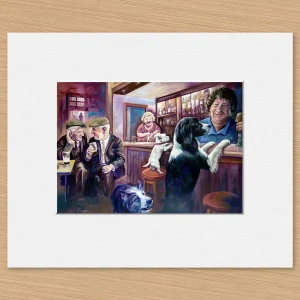 Needing the Hair of the Dog, Small Mounted Print by Scott McGregor