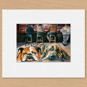 No Walk Again Today, Small Mounted Print by Scott McGregor