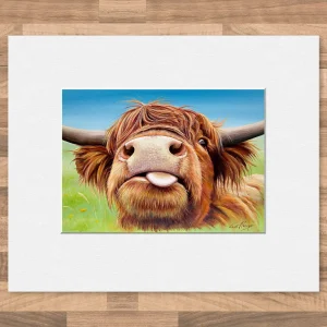 Give us a Kiss, Small Mounted Print by Scott McGregor