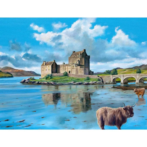 Eilean Donan Castle, Small Mounted Print by Scott McGregor - Image 2