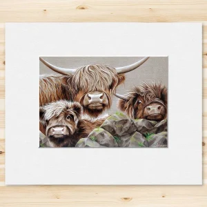 Keek, Small Mounted Print by Scott McGregor