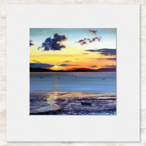 Sundown over Bute, Small Mounted Print by Scott McGregor