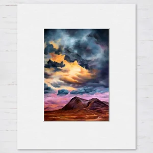 Storm Clouds Over Glencoe, Small Mounted Print by Scott McGregor