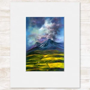 Glencoe Storm Brewing, Small Mounted Print by Scott McGregor