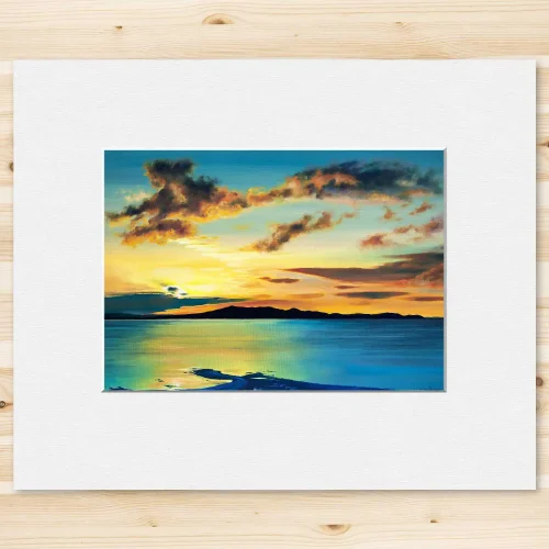 A Summer's Evening, Small Mounted Print by Scott McGregor