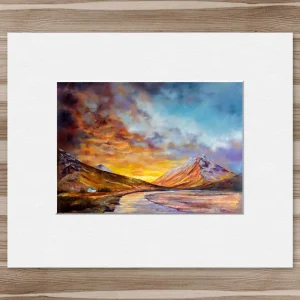 Glencoe Bothy, Small Mounted Print by Scott McGregor