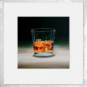 A Wee Dram, Small Mounted Print by Scott McGregor
