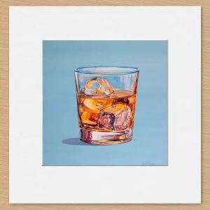 Make Mine a Double, Small Mounted Print by Scott McGregor