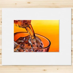 Large Dram On The Rocks, Small Mounted Print by Scott McGregor