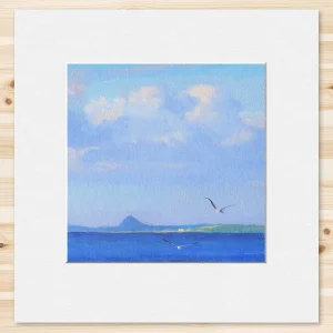 Afternoon Blue, Small Mounted Print by Colin Robertson