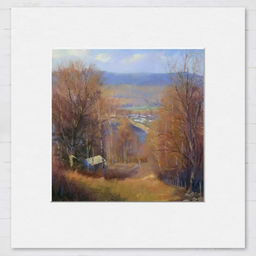 Autumn Colours, Kenmore, Small Mounted Print by Colin Robertson
