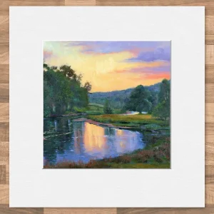 The Last of the Sun, Small Mounted Print by Colin Robertson