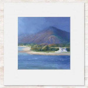 Sunshine through the rain, Small Mounted Print by Colin Robertson