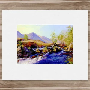 Promise of Autumn, Glen Lyon, Small Mounted Print by Colin Robertson