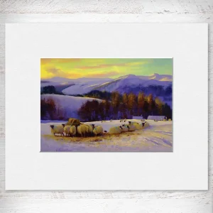 The Breakfast Guest, Glen Fender, Small Mounted Print by Colin Robertson