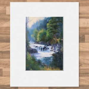 Aberfeldy, Small Mounted Print by Colin Robertson
