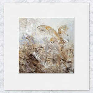 Barn Owl, Small Mounted Print by Charlotte Strawbridge