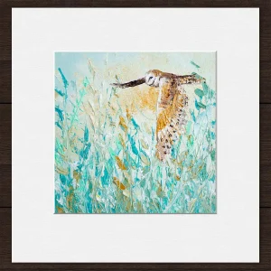 Over the Meadow, Small Mounted Print by Charlotte Strawbridge