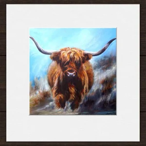 Oighrig Ruadh 2nd of Gartchonzie, Small Mounted Print by Hilary Barker