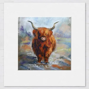 Princess Monica, Small Mounted Print by Hilary Barker