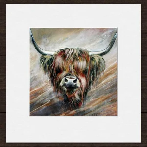 Chloe, Small Mounted Print by Hilary Barker