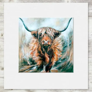 Who said Food, Small Mounted Print by Hilary Barker