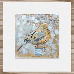 Golden Mourning, Small Mounted Print by Ingrid Nilsson