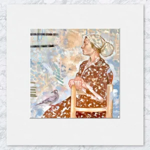 The Middle of Love, Small Mounted Print by Ingrid Nilsson